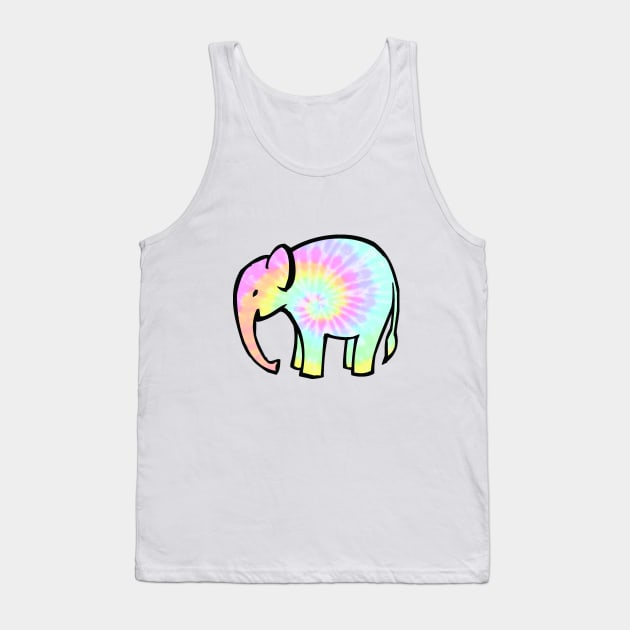 Tie Dye Elephant Tank Top by mikaylayoung